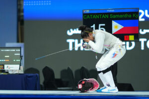 Foil fencer Samantha Catantan qualifies for Paris Olympic Games