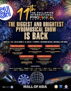 A decade’s worth of excitement: The 11th Philippine International Pyromusical Competition reignites at SM Mall of Asia