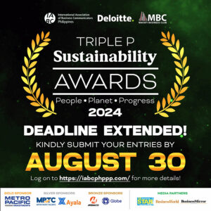 IABC Philippines seeks sustainability entries for Triple P Awards