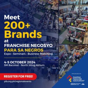 Franchise Negosyo para sa Negros Expo set for October 2024 at SM City Bacolod