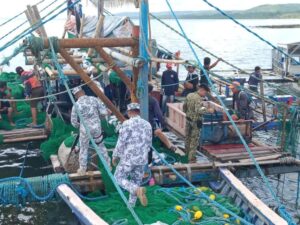 Maritime enforcers seize approximately 1.42 million assets and 17 illegal fishers