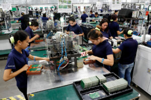 August factory output drops on electronics, food