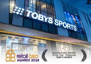 Toby’s Sports triumphs at Retail Asia Awards