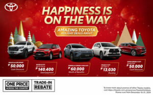 Happiness is on the way this December for Toyota customers