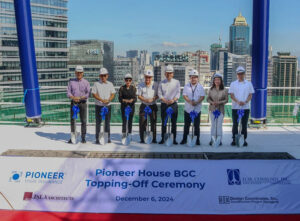 Eco-friendly Pioneer House BGC tops off; on track for completion in 2025