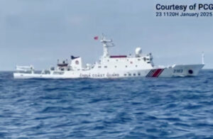 Smaller Philippine Coast Guard ship keeps China vessel from Zambales coast