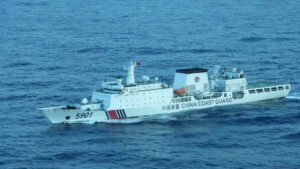 Philippines views China’s monster ship ‘with concern’; coast guard on standby