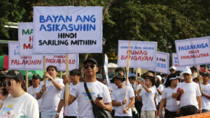 The INC rally — a protest against the impeachment of VP Sara