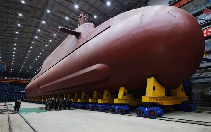 North Korea releases images of development of nuclear-powered submarine