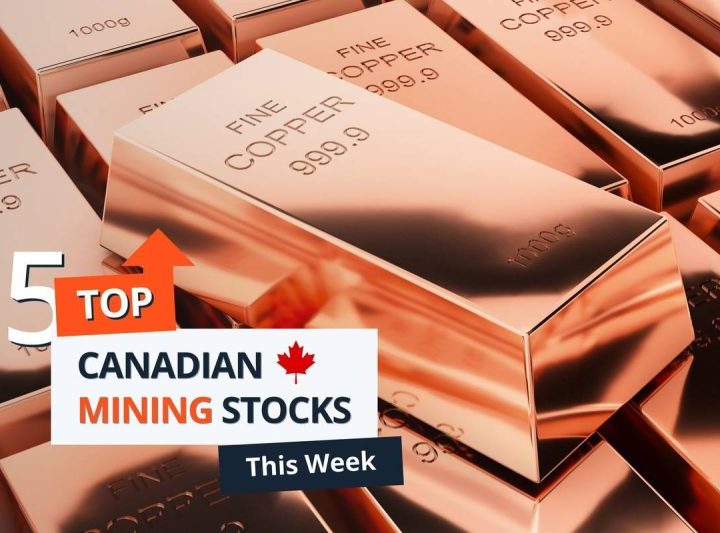 Top 5 Canadian Mining Stocks This Week: Vangaurd Mining Gains 141 Percent