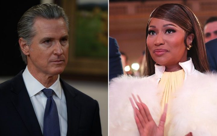 Nicki Minaj blasts Gavin Newsom for ‘missing the plot’ while obsessing over Trump